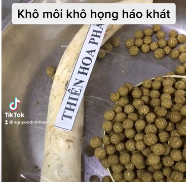 Khô môi khô họng háo khát Phúc nguyên